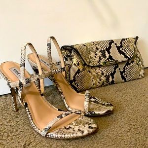 Steve Madden Heels Size8 With Matching Bag